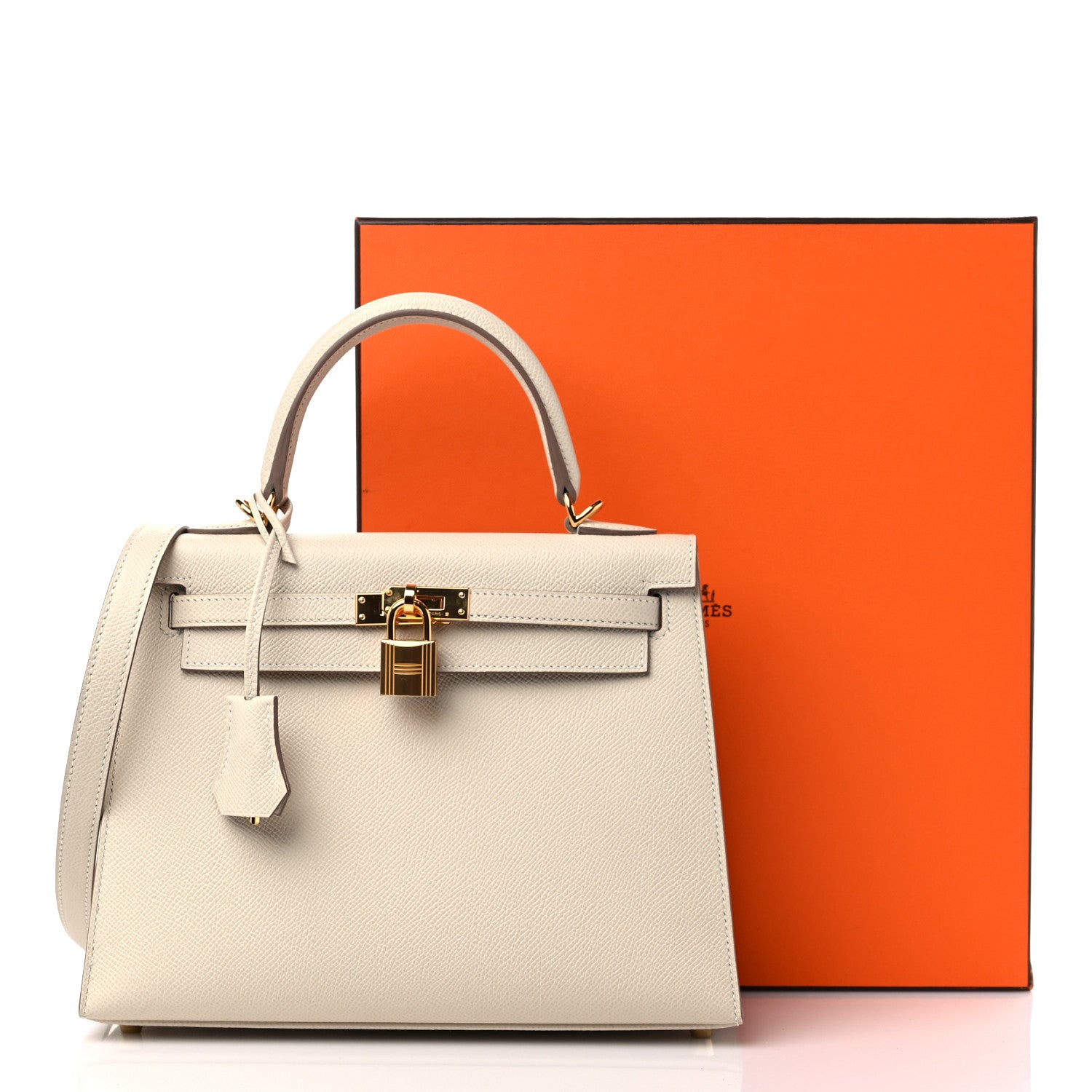 Hermes Epsom Kelly Sellier 25 Craie 11 of 11