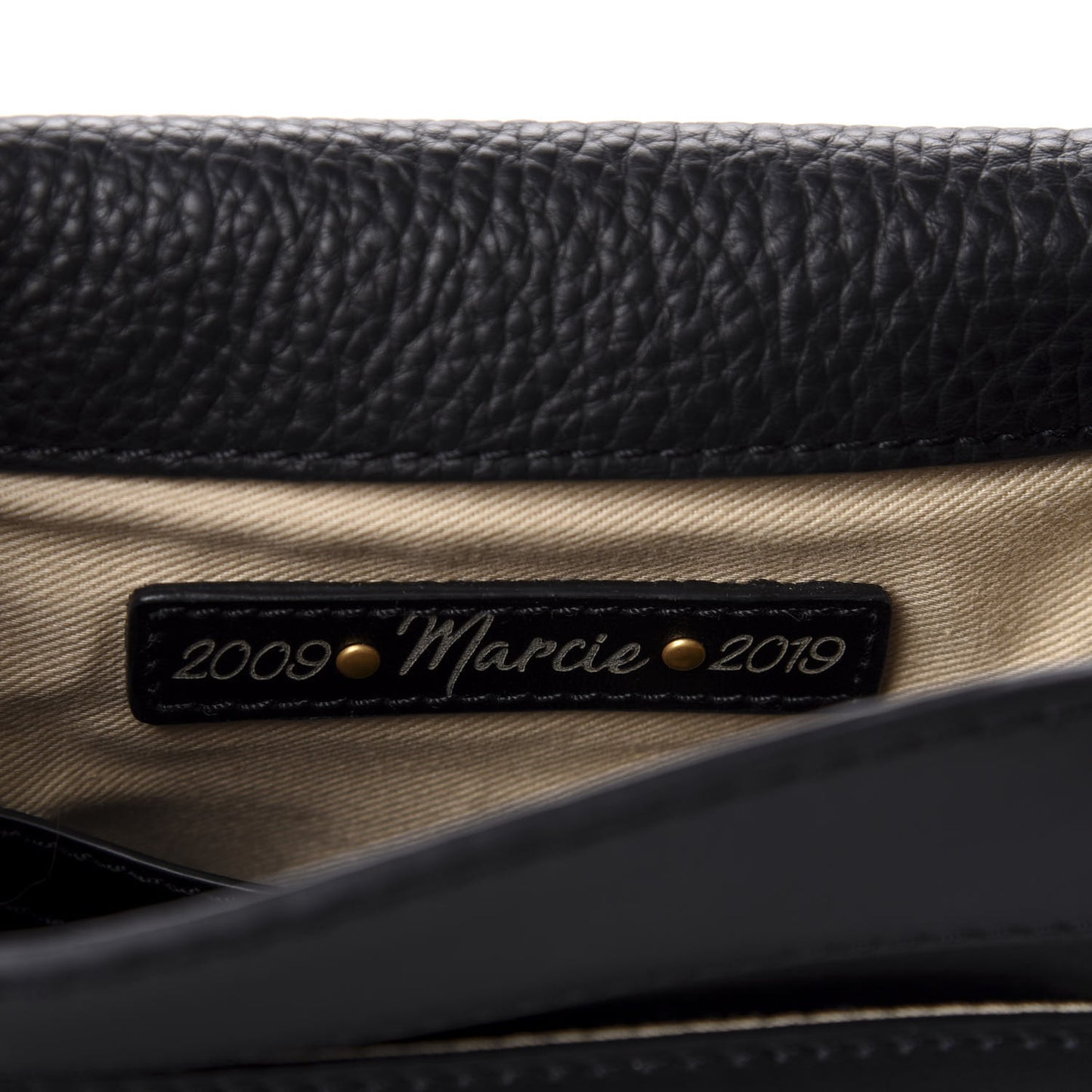 Calfskin Mini Marcie Round Fringe Crossbody Bag Black