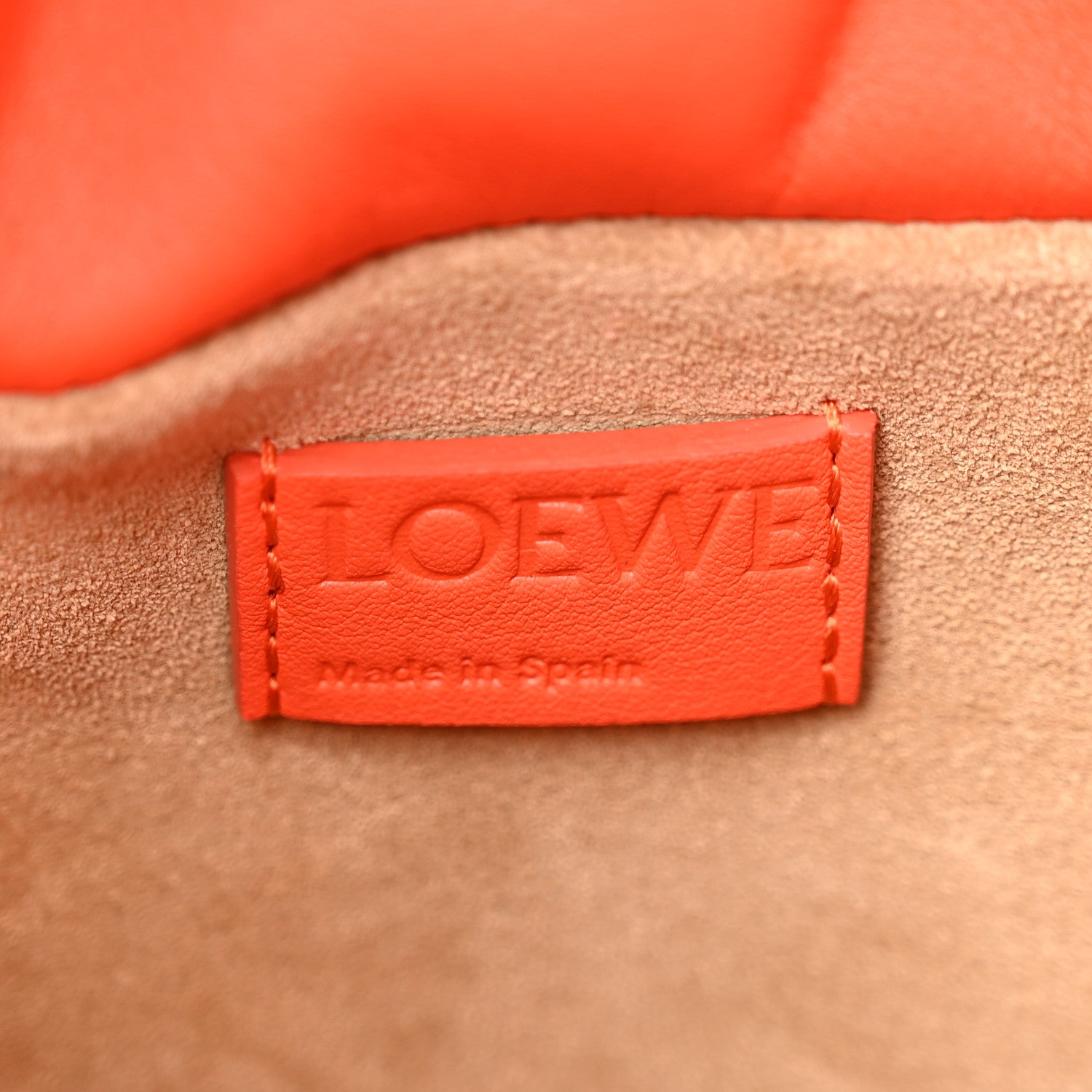 Loewe Nappa Calfskin Mini Flamenco Knot Clutch Sunrise Orange 6 of 12