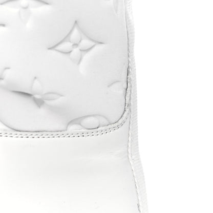 Louis Vuitton Calfskin Monogram Embossed Neoprene Mens Landscape Ankle Boots 7.5 White 11 of 15