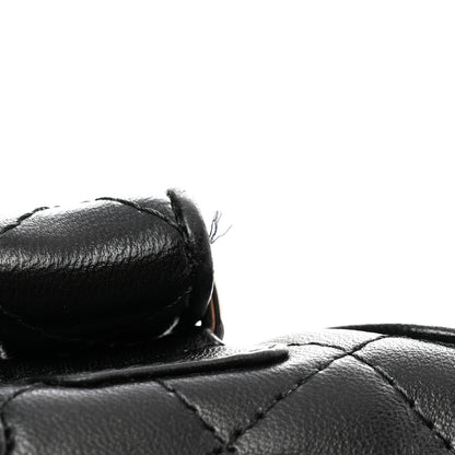Chanel Lambskin Quilted Velcro Dad Sandals 37 So Black 10 of 10