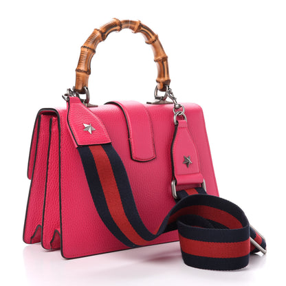 Gucci Dollar Calfskin Crystal Web Medium Dionysus Bamboo Top Handle Bag Box Pink Black Diamond 4 of 12