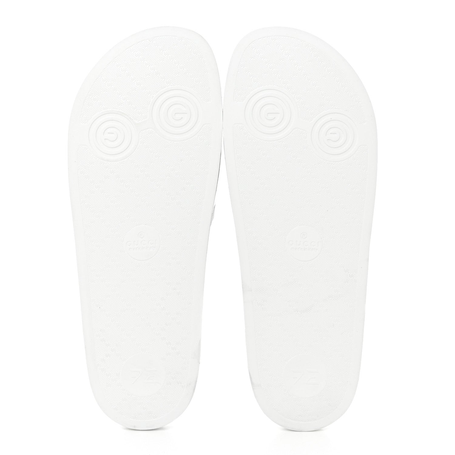 Gucci Rubber Web Mens Pool Slide Sandals 12 Great White 5 of 20