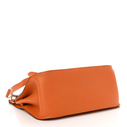 Hermes Taurillon Clemence Jypsiere 28 Orange 4 of 10