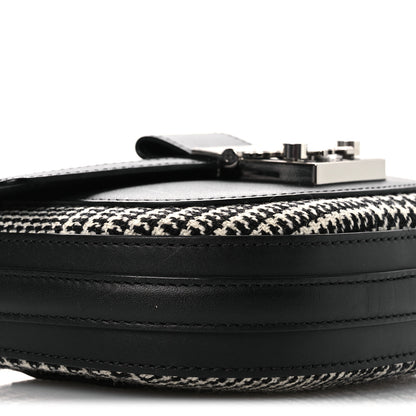 MCM Calfskin Houndstooth Mini Patricia Belt Bag Black White 9 of 12