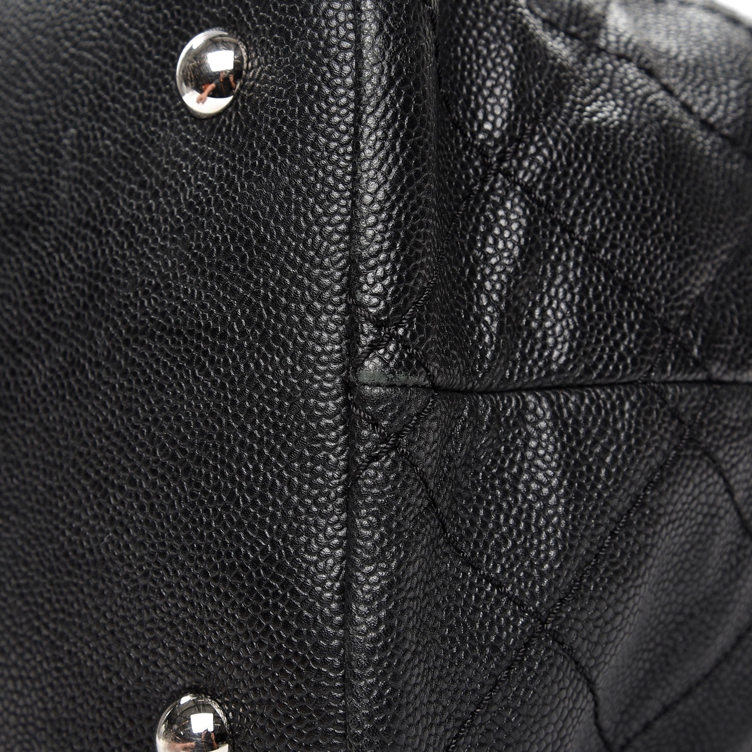 Chanel Grained Calfskin Quilted Large Daily Shopping Tote Black 14 of 14