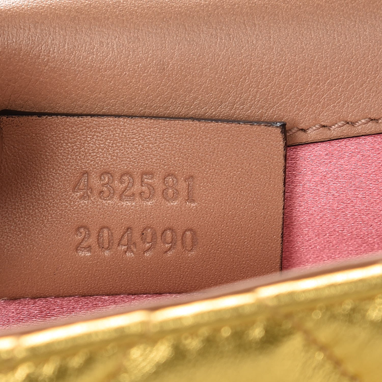 Gucci Metallic Nappa Matelasse Broadway Shoulder Bag Gold 7 of 10
