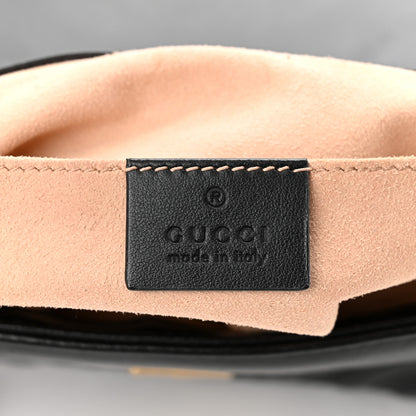 Gucci Calfskin Matelasse Mini GG Marmont Shoulder Bag Black 6 of 10