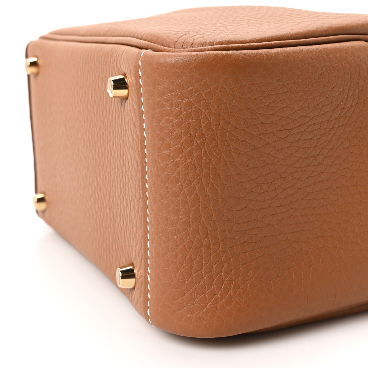 Hermes Taurillon Clemence Mini Lindy 20 Gold 10 of 11