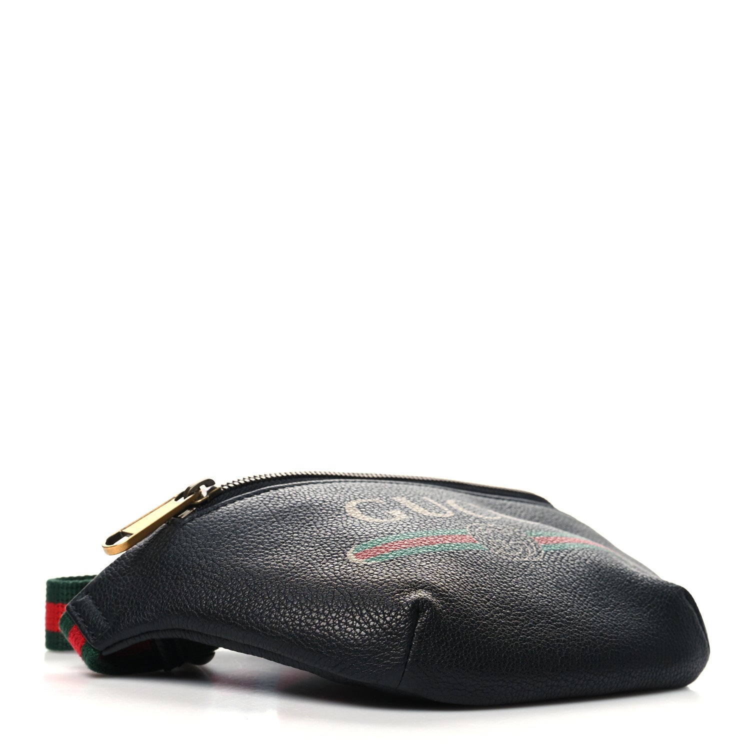 Gucci Grained Calfskin Small Logo Belt Bag Black 4 of 10