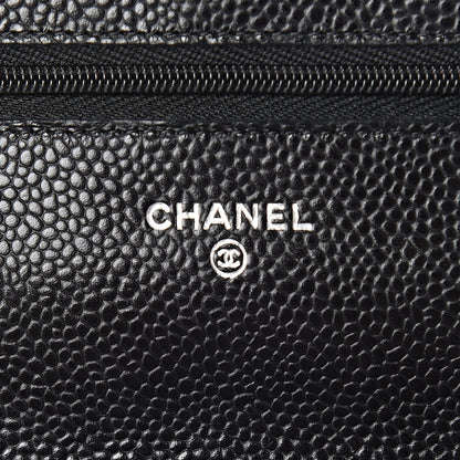 Chanel Caviar Quilted Wallet On Chain WOC Black 6 of 12