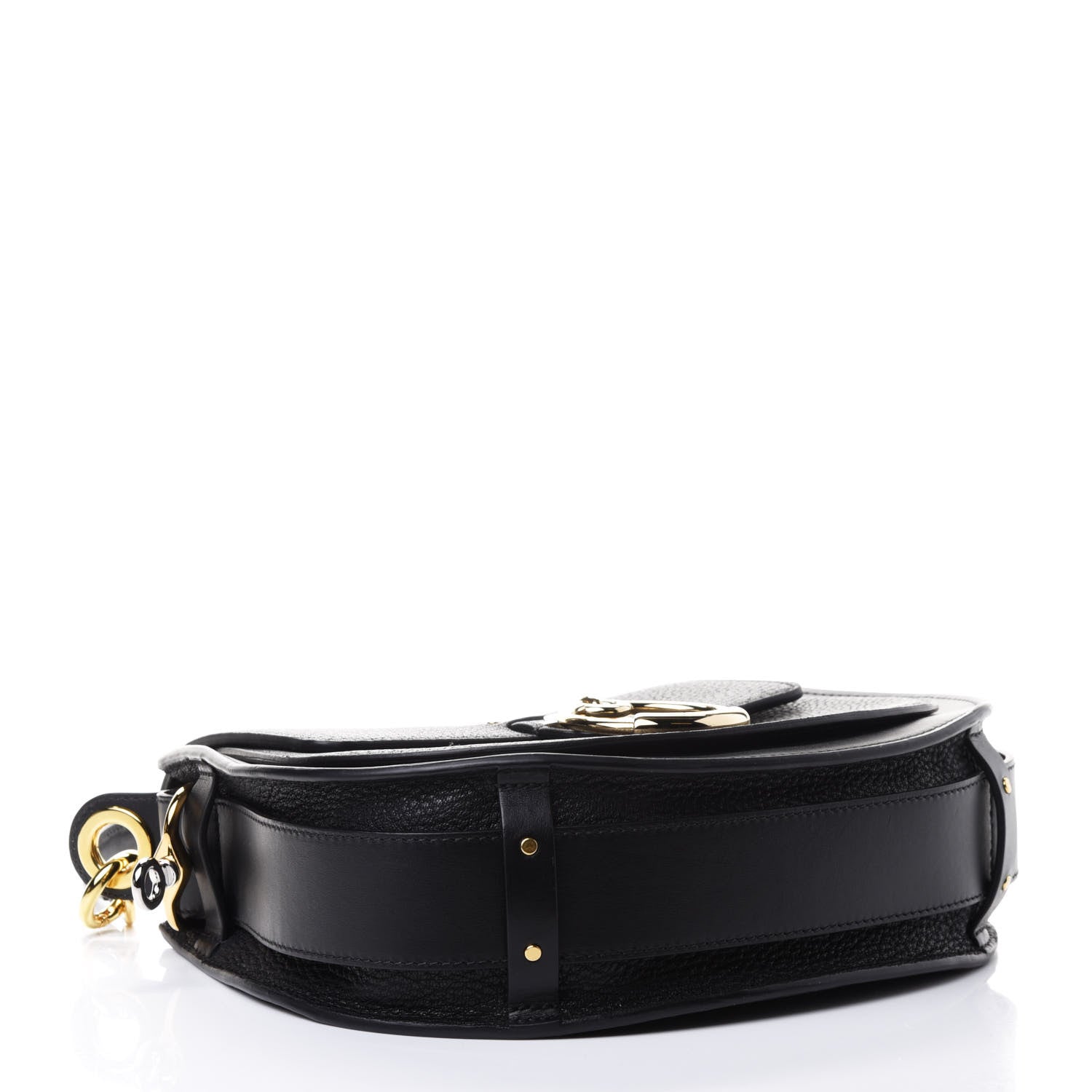 Chloe Grained Calfskin Large Tess Bag Black 3 of 4