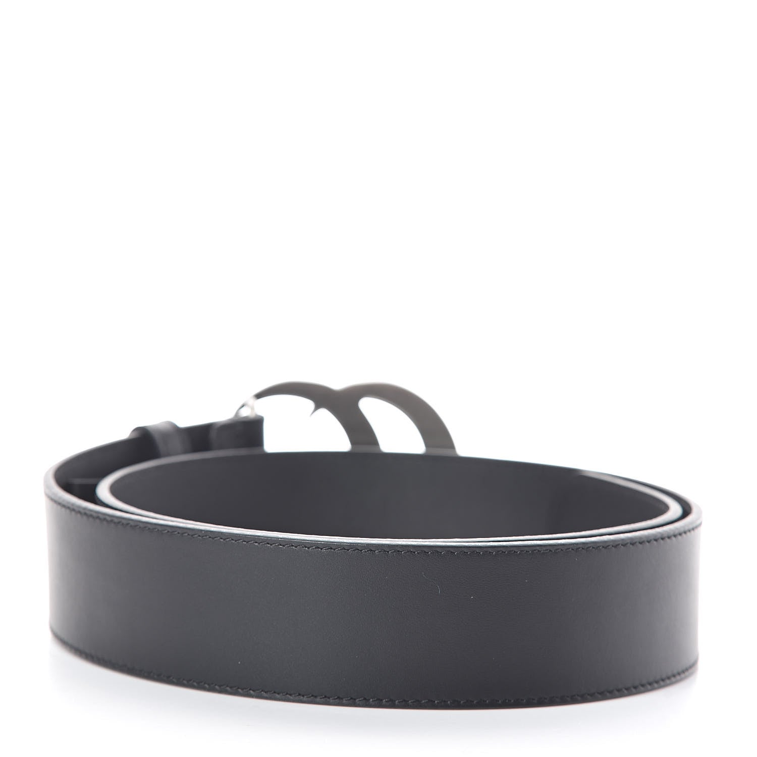 Gucci Moon Calfskin Nickel Double G 40mm Belt 85 34 Black 3 of 7