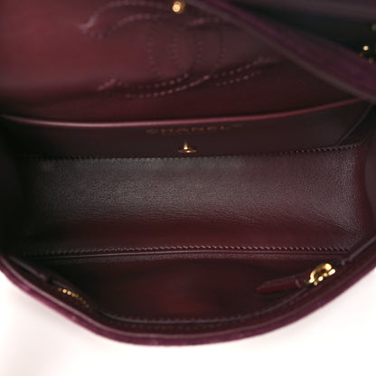 Chanel Suede Calfskin Mini Souplissimo Flap Burgundy 5 of 11
