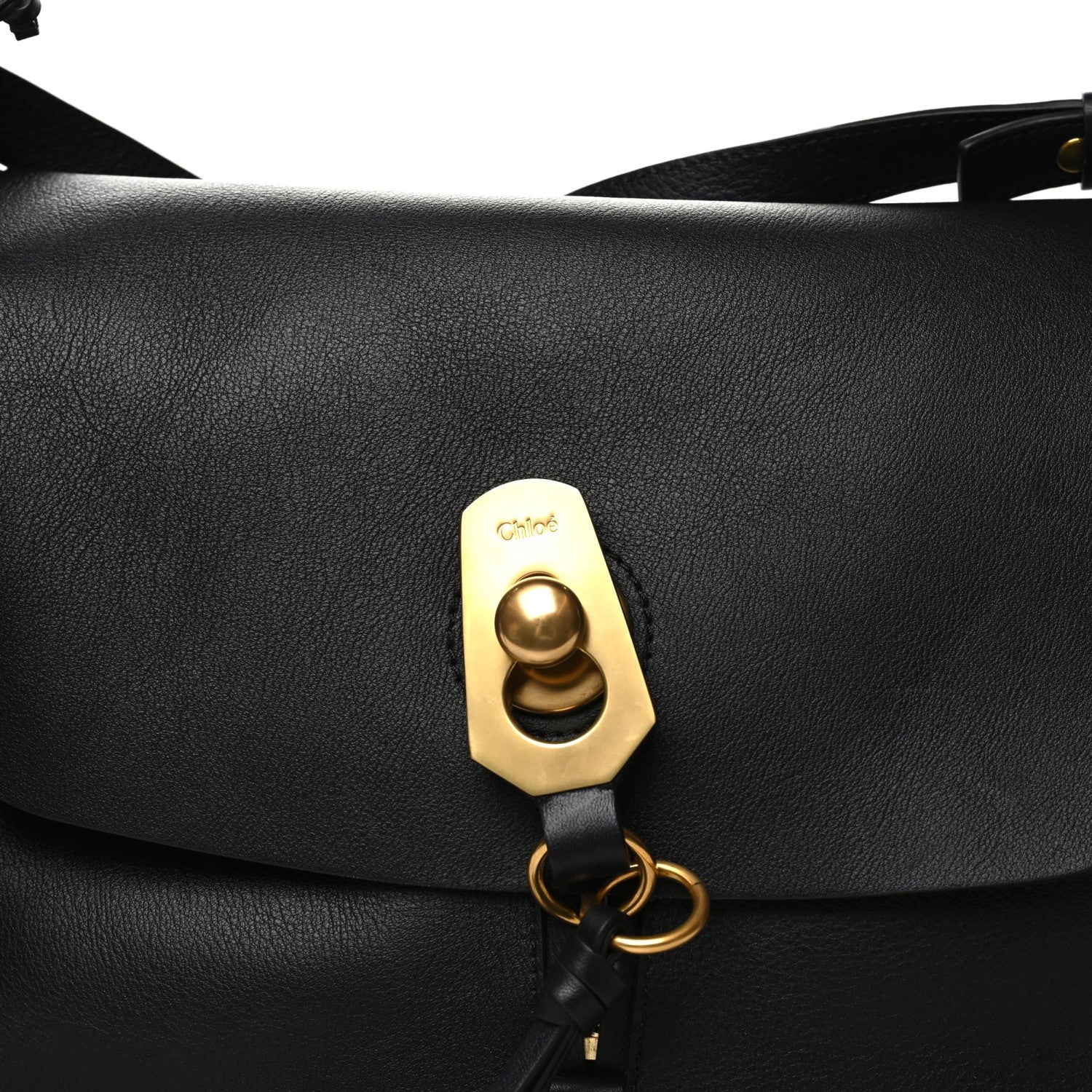 Chloe Calfskin Medium Owen Flap Bag Full Blue 10 of 10