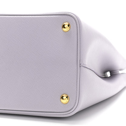 Prada Saffiano Cuir Small Double Bag Glicine 9 of 9