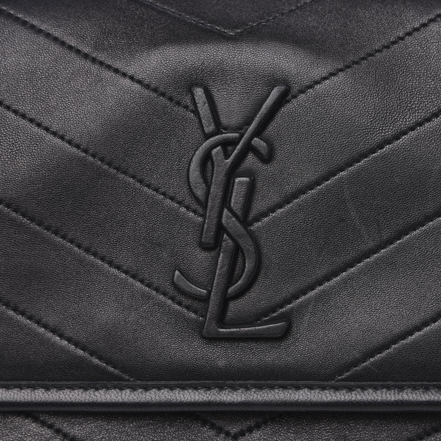 Saint Laurent Lambskin Matelasse Monogram Medium Niki Chain Satchel Black 11 of 12