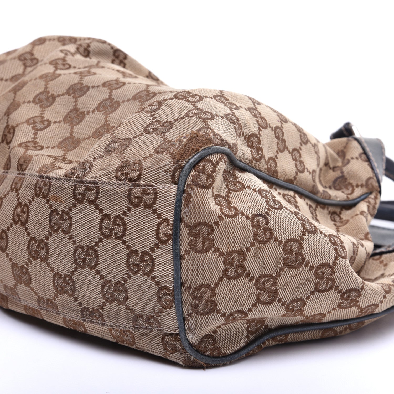 Gucci Metallic Monogram Medium Sukey Tote Blue 7 of 15