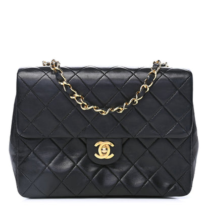 Chanel Lambskin Quilted Mini Square Flap Bag Black 1 of 4