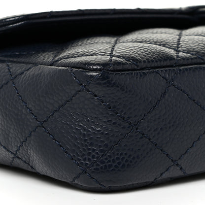 Chanel Caviar Quilted East West Flap Navy 5 of 11