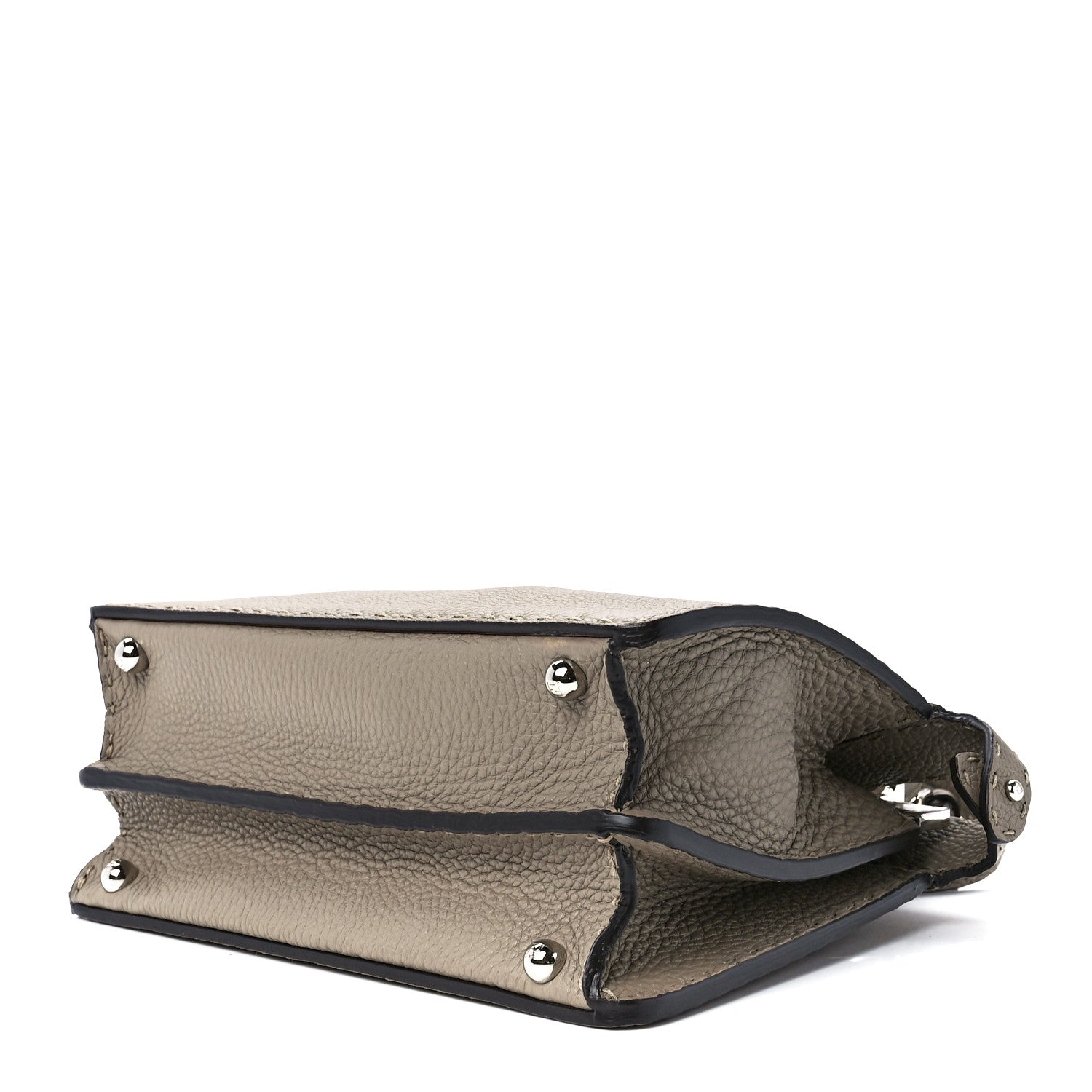 Fendi Cuoio Romano Selleria Chamois Small Peekaboo I SEE U Satchel Corda Camelia Cipria 8 of 11