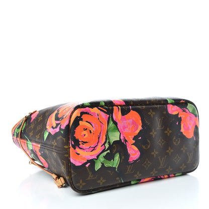Louis Vuitton Monogram Roses Neverfull MM 4 of 10