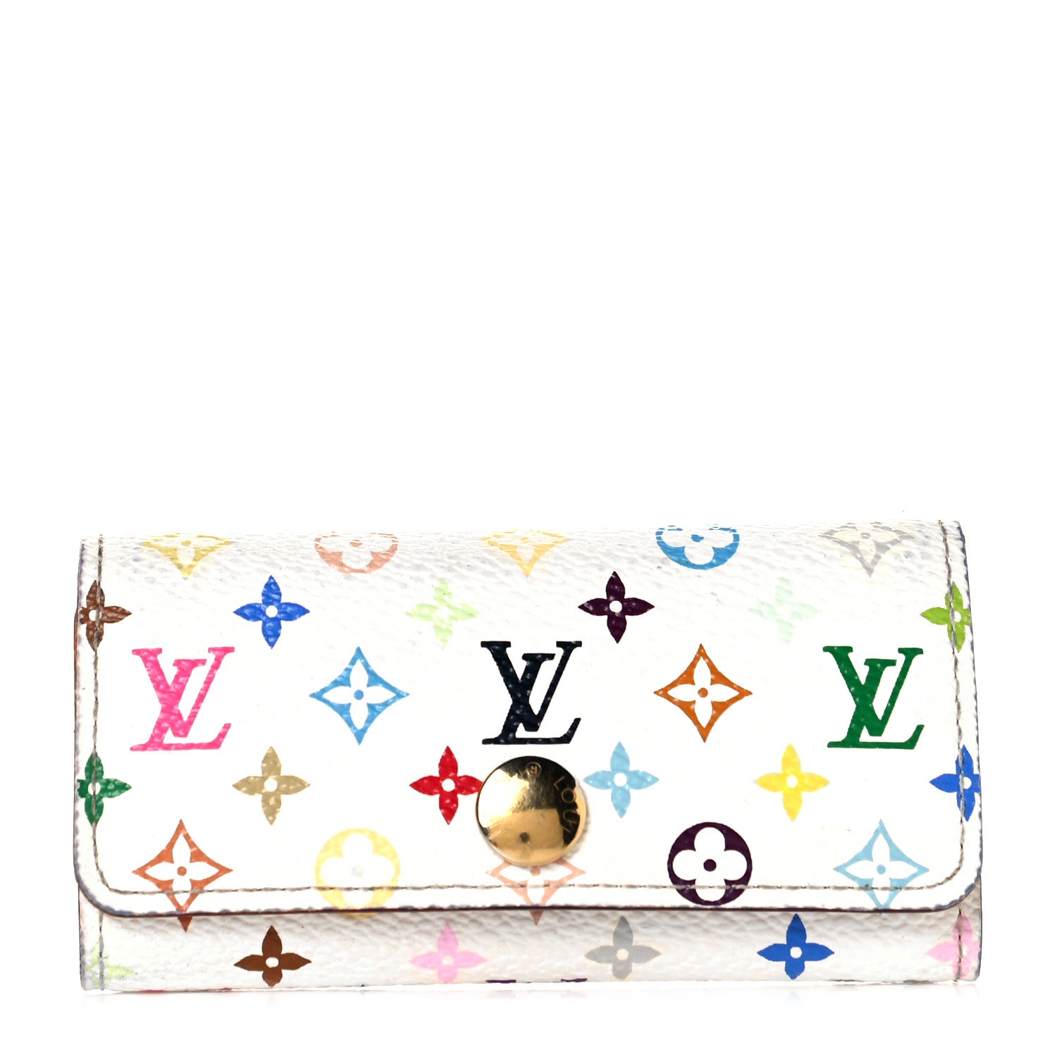Louis Vuitton Monogram Multicolor Multicles 4 Key Holder White 1 of 9