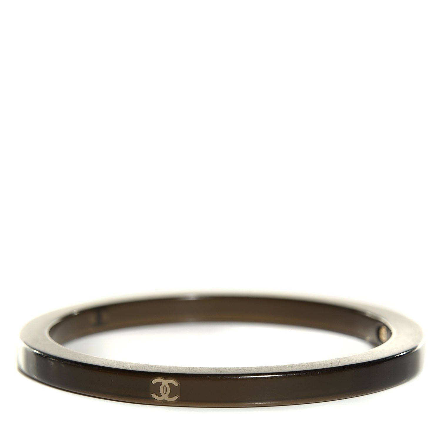 Chanel Resin CC Bangle Black 3 of 6