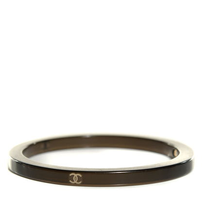 Chanel Resin CC Bangle Black 3 of 6