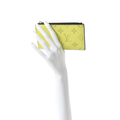 Louis Vuitton Monogram Taiga Coin Card Holder Yellow 2 of 10