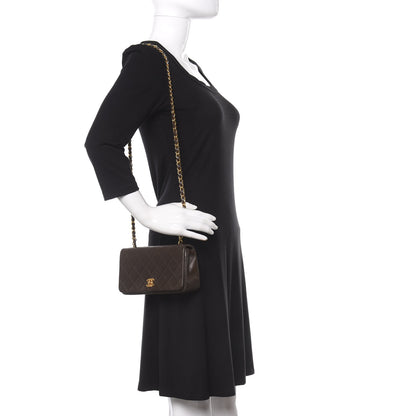 Chanel Lambskin Quilted Mini Flap Dark Brown 2 of 13