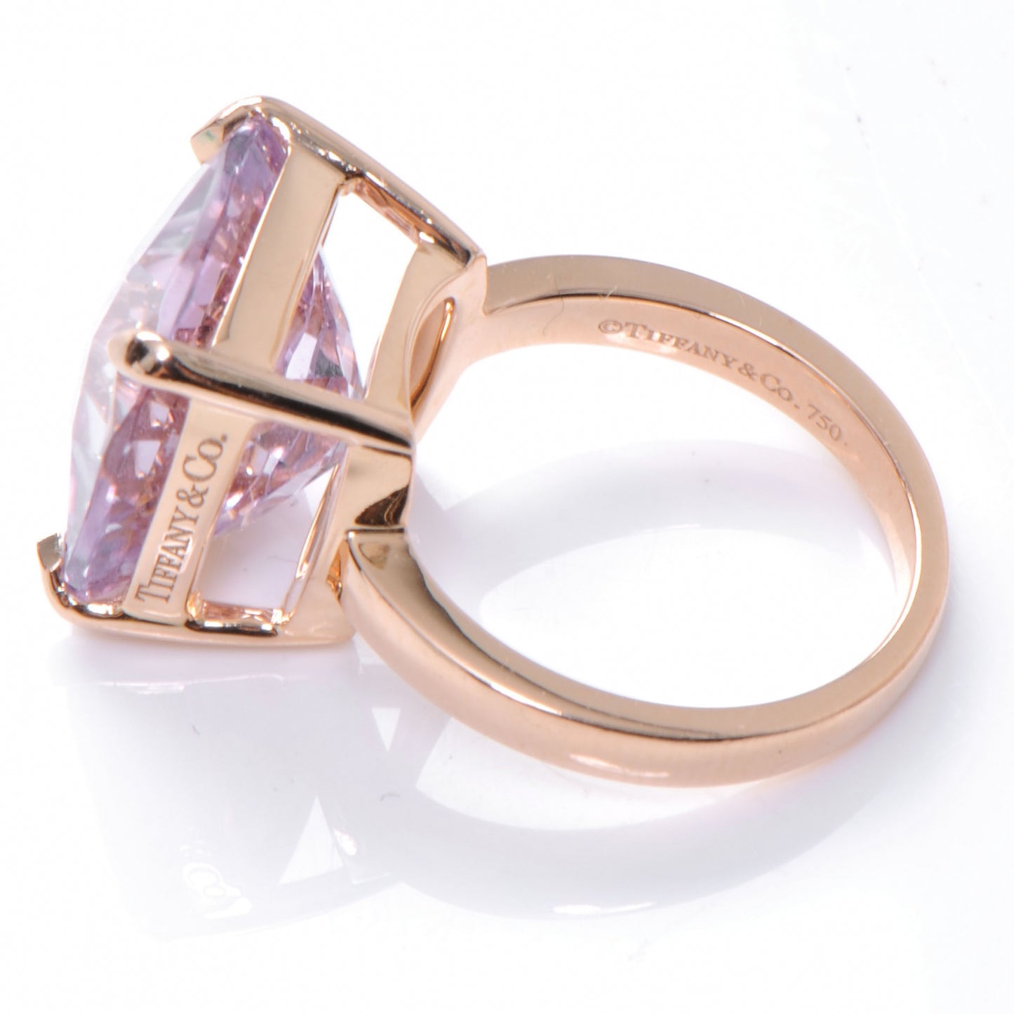 18K Rose Gold Amethyst Sparklers Cocktail Ring 52 6