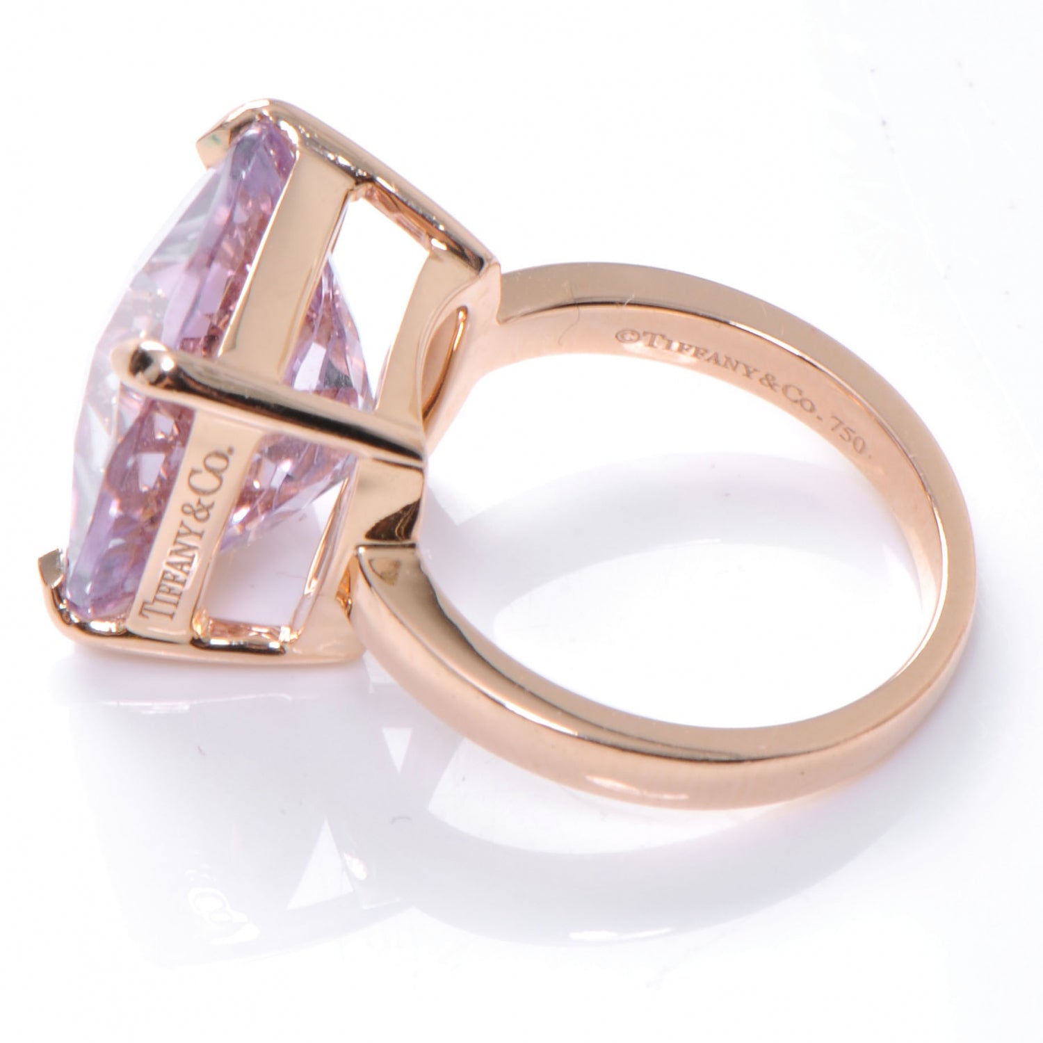 Tiffany 18K Rose Gold Amethyst Sparklers Cocktail Ring 52 6 3 of 6