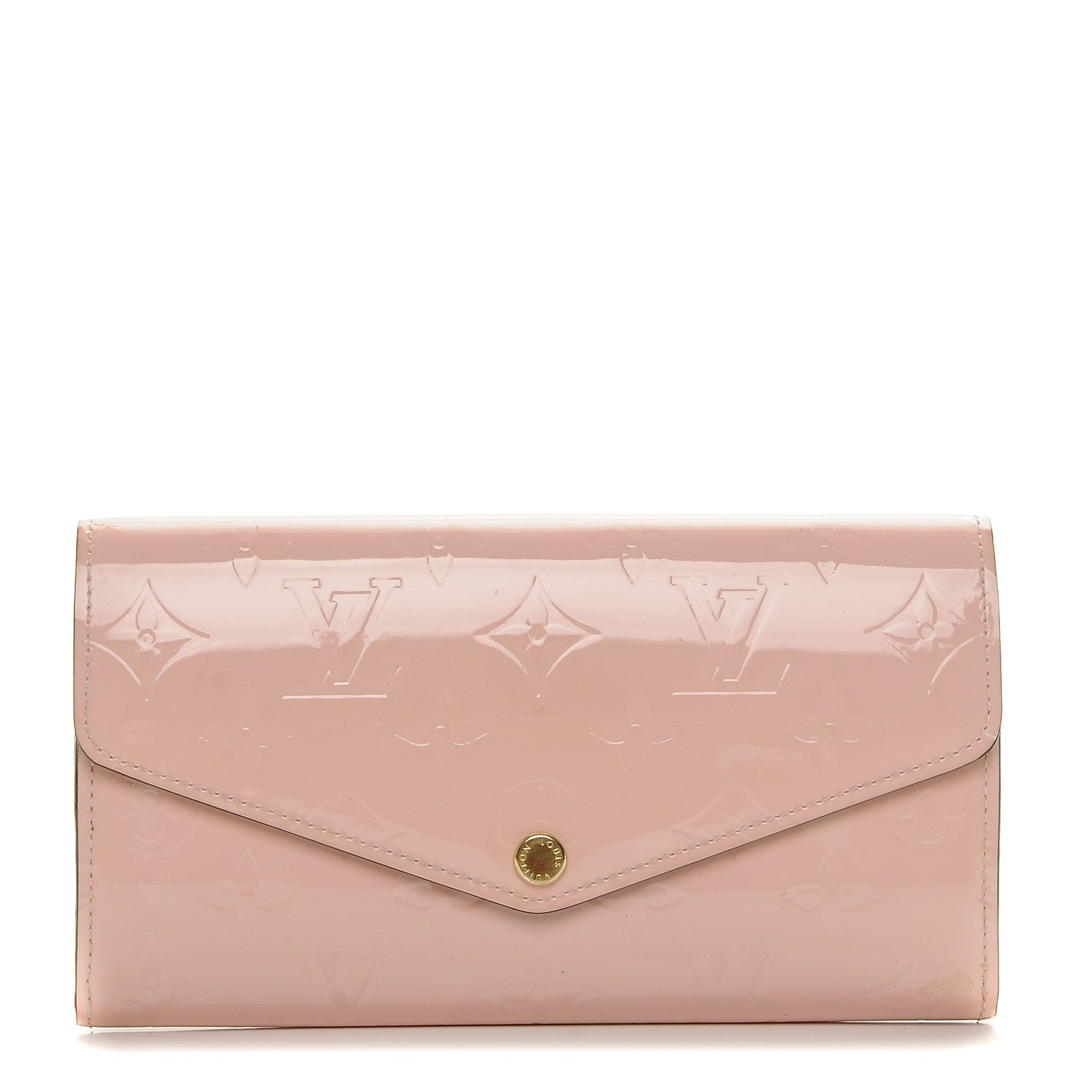 Louis Vuitton Vernis Sarah Wallet NM Rose Ballerine 1 of 6
