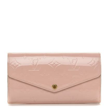 Louis Vuitton Vernis Sarah Wallet NM Rose Ballerine 1 of 6