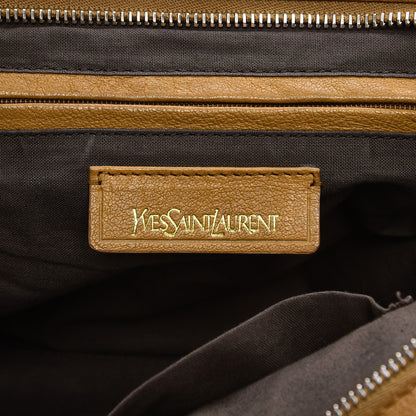 Saint Laurent Sheepskin Medium Cabas ChYc Mustard 6 of 16