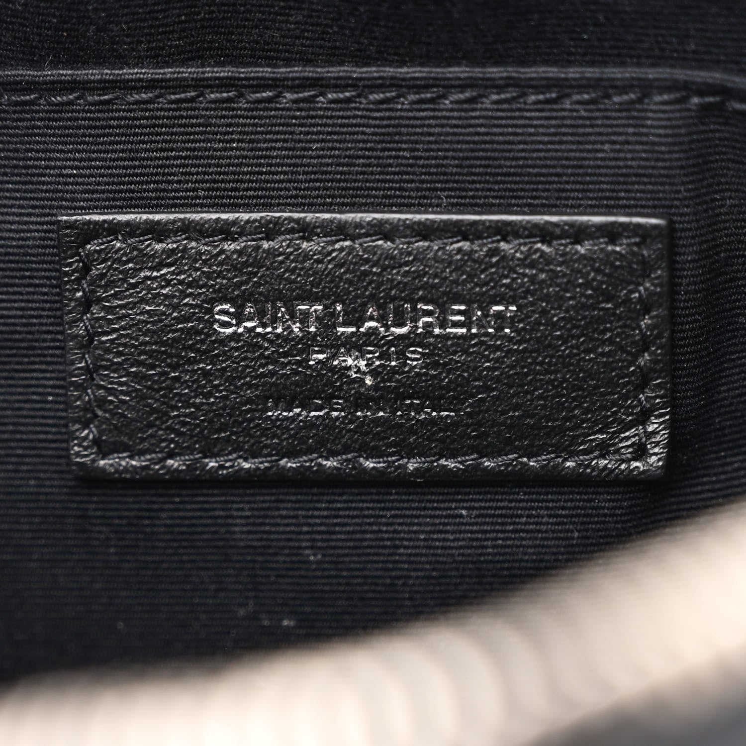 Saint Laurent Lambskin Monogram Small Lou Camera Bag Black 6 of 10