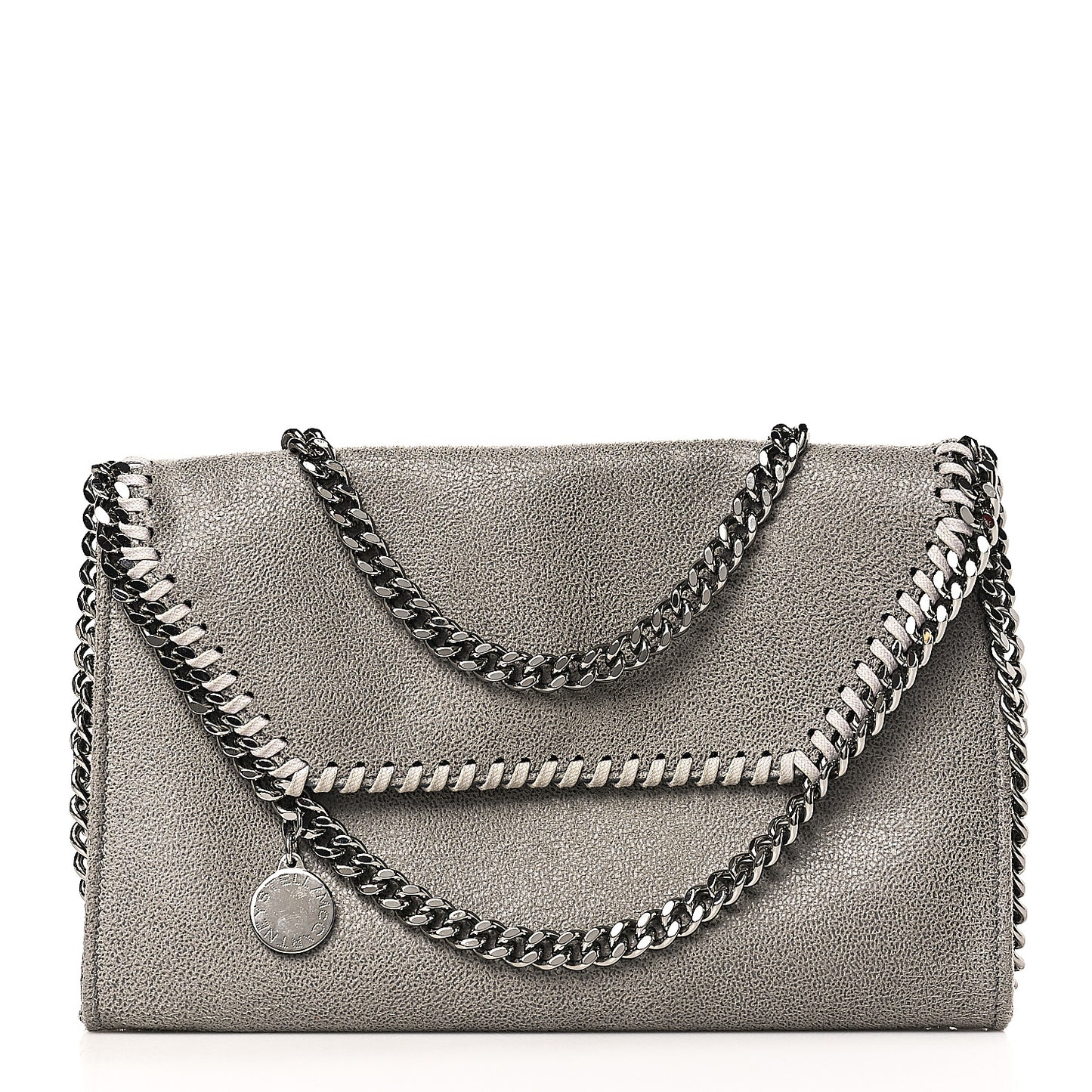 Shaggy Deer Mini Falabella Crossbody Bag Grey