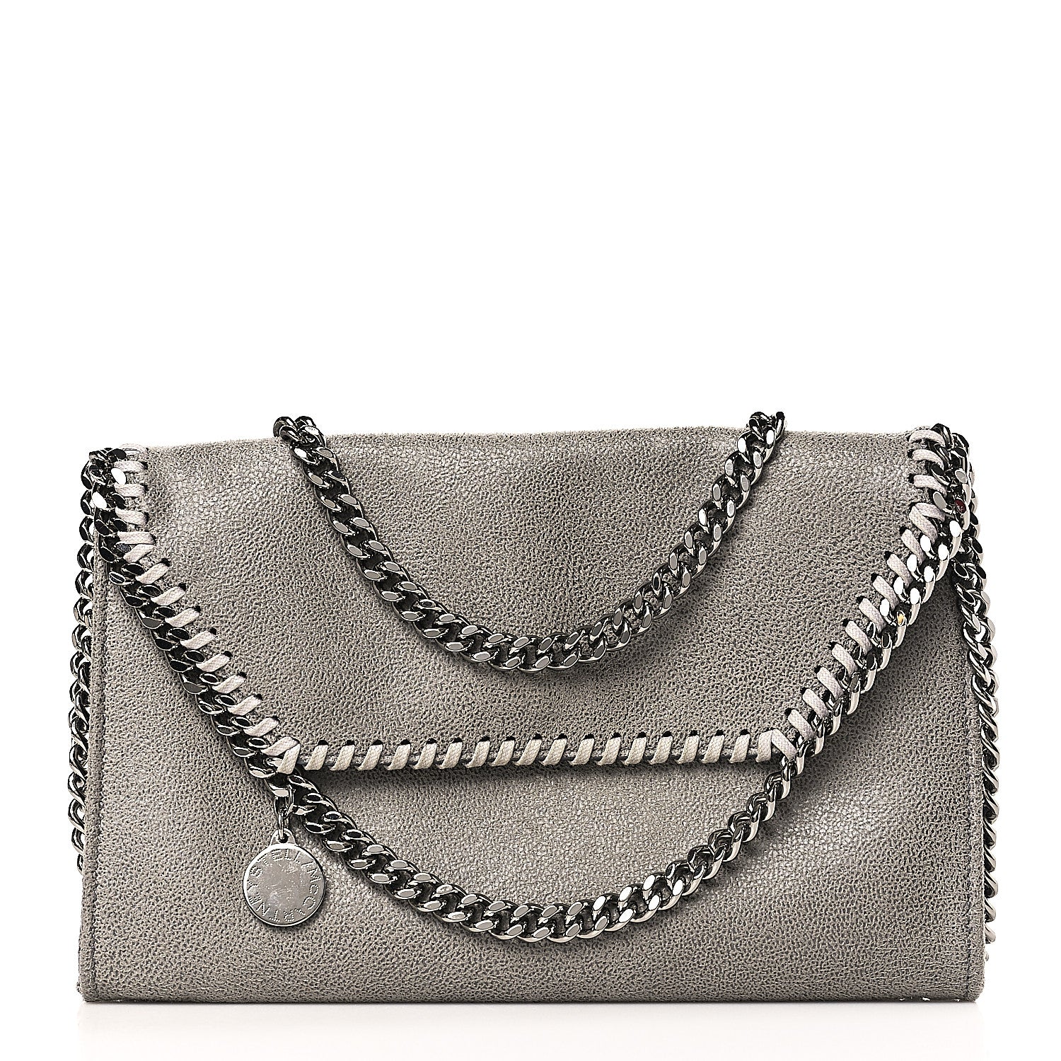 Stella McCartney Shaggy Deer Mini Falabella Crossbody Bag Grey 1 of 8
