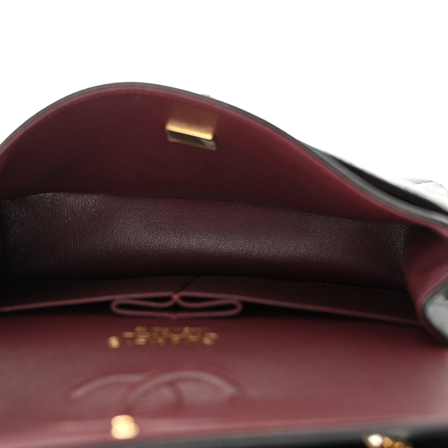 Caviar Quilted Small Double Flap Black