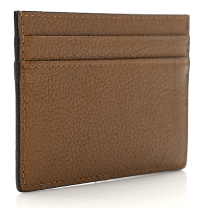Gucci Grainy Calfskin Zumi Card Holder Friky Taupe 3 of 8