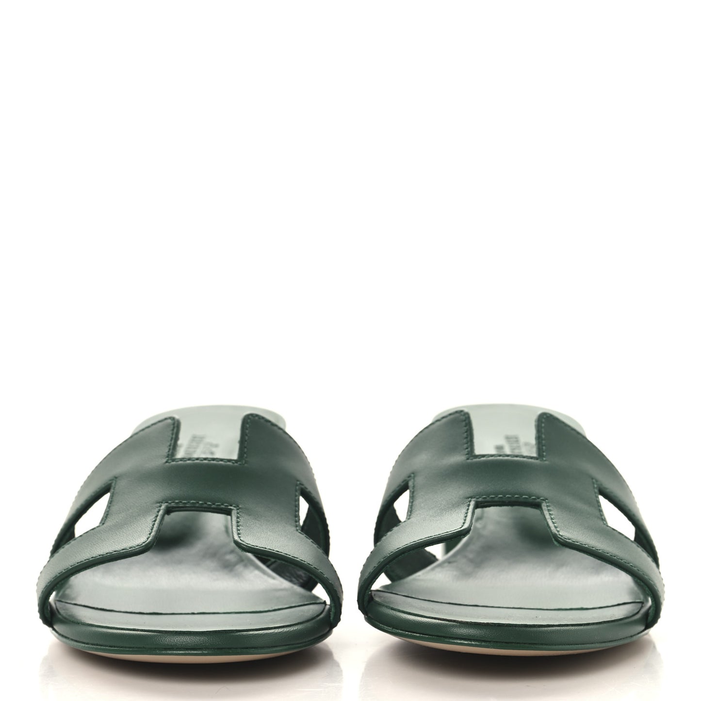 Calfskin Oasis Sandals 36 Vert Electrique