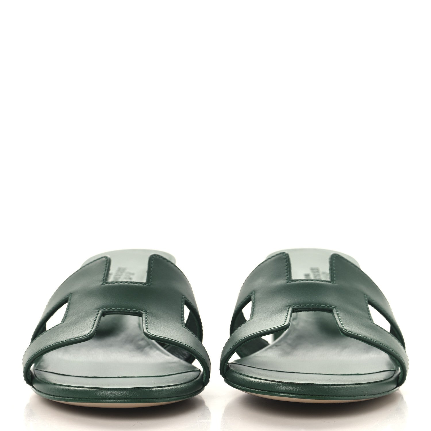 Hermes Calfskin Oasis Sandals 36 Vert Electrique 3 of 9