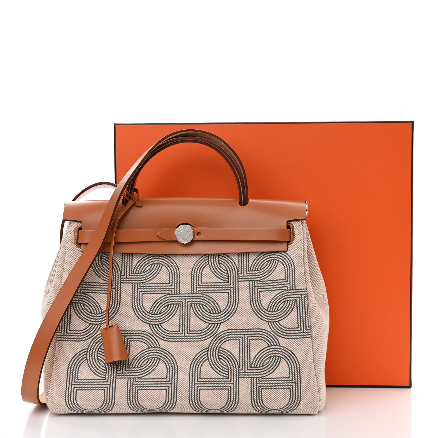 Hermes H Plume Canvas Vache Hunter Circuit 24 Herbag Zip Retourne 31 Gris Meyer Ecru Beige Naturel 11 of 11