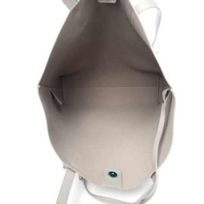 Saint Laurent Calfskin North-South Shopping Tote Oyster Grey 4 of 9