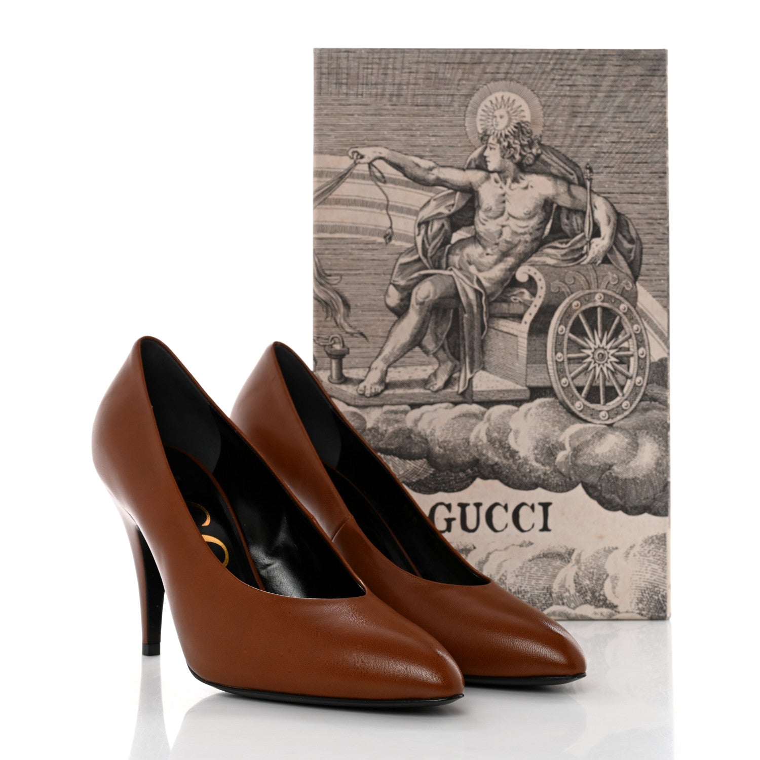 Gucci Malaga Kid Pumps 37.5 Bright Cuir 9 of 9