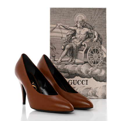 Gucci Malaga Kid Pumps 37.5 Bright Cuir 9 of 9