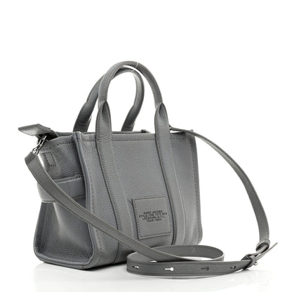 Marc Jacobs Grained Calfskin Small The Tote Bag Wolf Grey 3 of 11