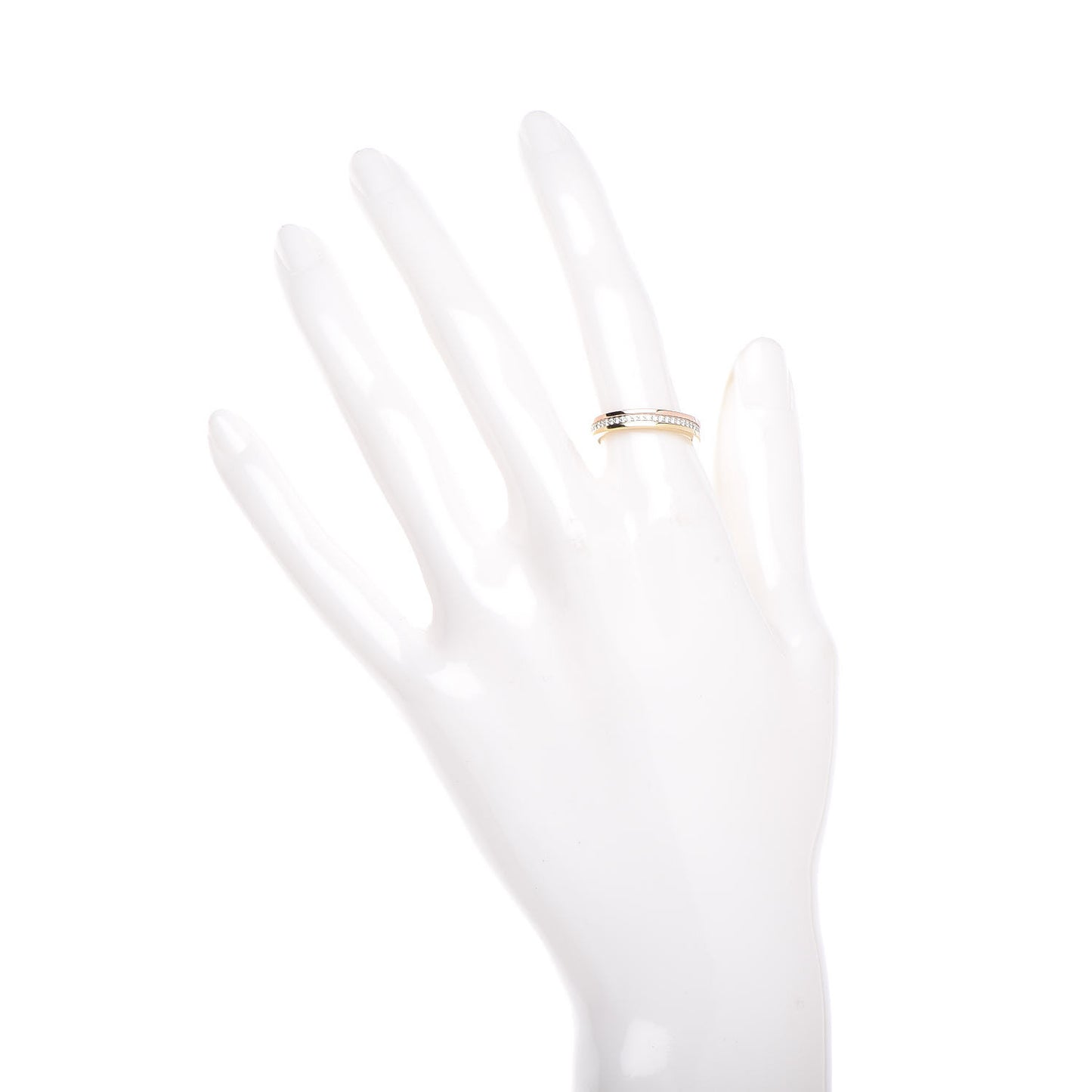18K White Yellow Pink Gold Diamond 3.5mm Vendome Louis Cartier Wedding Band Ring 51 5.75