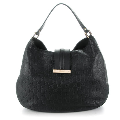 Gucci Guccissima Large New Ladies Web Hobo Black 1 of 7